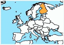 mapa - Finská republika (finsky: Suomen Tasavalta)v