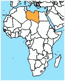 mapa - Velká libyjská arabská lidová socialistická džamáhíríje
