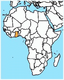 mapa - Ghanská republika