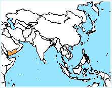 mapa - Jemenská arabská republika