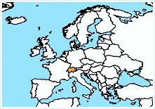 mapa - Švýcarská konfederace