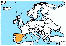 mapa - Španělské království (Reino de Espaňa)