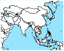 mapa - Vietnamská socialistická republika