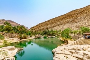 Tůně na koupání Wadi Bani Khalid