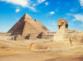 Světoznámé pyramidy a další památky v Egyptě